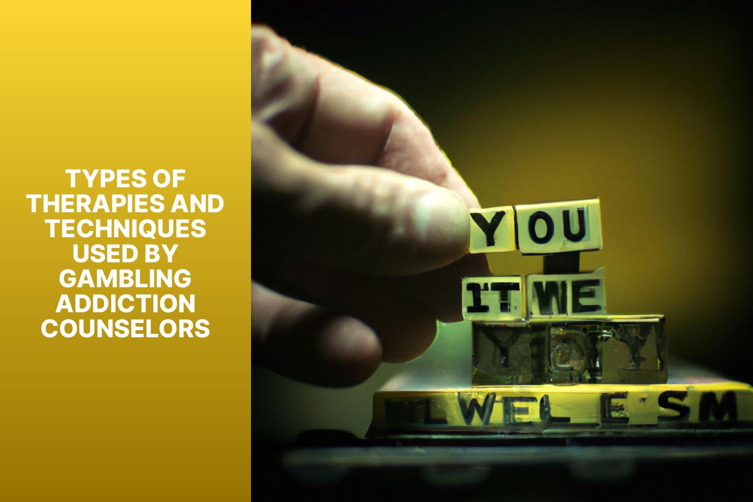 Types of Therapies and Techniques Used by Gambling Addiction Counselors - Gambling Addiction Counselor